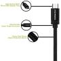 Duracell Hi-Performance 6 Ft Fast Charging Data Sync & Charge Nylon Braided Fabric Micro USB Cable for Android, Samsung, HTC, Nokia, Sony and More - Black