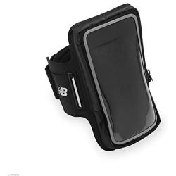 New Balance Running Phone Holder Armband Sleeve - Cell Phone Jogging Case Arm Strap | Water Resistant Athletic Workout Gym Exercise Fitness Accessories for Samsung Galaxy, iPhone X, LAO63904BK, Black