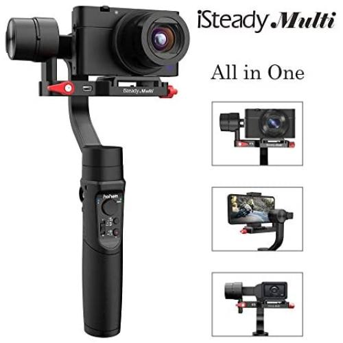 Gimbal Stabilizer for Sony RX100 Series/RX0, 3-Axis Gimbal Stabilizer for Digital Camera/Action Camera/Smartphone, Vlog Record, Inception Sports Mode, Timelapse, Playload 400g, hohem iSteady Multi