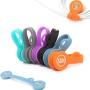 SUNFICON 6 Pack Magnetic Cable Clips Cable Organizers Earbuds Cords Winder Bookmark Clips Whiteboard Noticeboard Fridge Magnets USB Cable Manager Keeper Wrap Ties Straps for Home Kitchen,Office,School