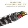 Native Union Night Cable - 10ft Ultra-Strong Reinforced [Apple MFi Certified] Durable Lightning to USB Charging Cable with Weighted Knot for iPhone/iPad (Zebra)
