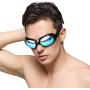 Firesara Swim Goggles, Swimming Goggles UV Protection Anti Fog No Leaking Large Frame Wide View Pool Goggles with Hard Protective Case for Women Men Adult Youth Kids