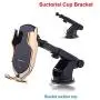 DHong Smart in-Car Mobile Phone Holder IR Sensor Automatic Clamping Plus 10W Qi Wireless Fast Charging Car Charger Compatible for iPhone 8 Xs XR Galaxy S9 S8 S7 Note9 (Gold + Suctorial Cup Bracket)