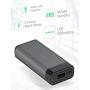 Portable Charger Power Bank Battery - by TalkWorks | 4000 mAh | Cell Phone Backup External Dual USB Power Pack for Apple iPhone 11, XR, XS, X, 8, 7, 6, iPad & Android for Samsung Galaxy - Space Grey