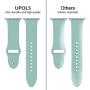 UPOLS Compatible with Apple Watch Band 38mm 42mm 40mm 44mm Sport Band, Silicone Sport Strap Replacement Bands Compatible for iWatch Series 5/4/3/2/1 S/M M/L