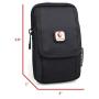VIIGER Multipurpose Canvas Vertical Smartphone Pouch Cell Phone Holster with Belt Loop Pouch Bag Belt Pouch for Men iPhone 11 Pro Max Holster Case Phone Belt Holder for iPhone Xs Max/Xr/6s/7/8 Plus