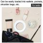 Selfie Ring Light Rechargeable Selfie Fill Ring Light with 36 LED & 3 Lighting Modes Adjustable Brightness Phone Camera Circle Light for iPhone 7 8 Plus X Xr Xs Max 11 Pro,iPad,Computer,Laptop (White)