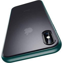 Meifigno Magic Series iPhone X Case, iPhone Xs Case, [Military Grade Drop Tested][Satiny Touch], Translucent Matte PC with Soft Edges, Shockproof and Protective Phone Case for iPhone X/Xs 5.8", Green