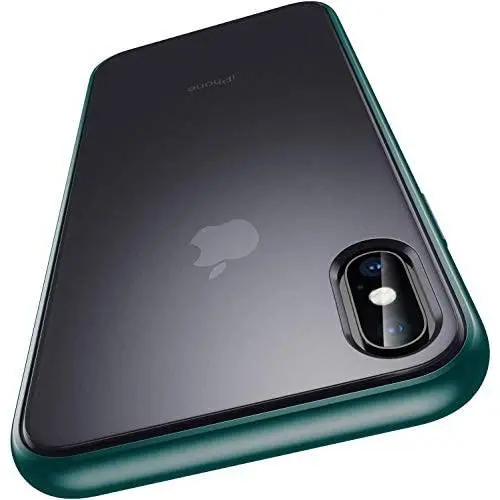 Meifigno Magic Series iPhone X Case, iPhone Xs Case, [Military Grade Drop Tested][Satiny Touch], Translucent Matte PC with Soft Edges, Shockproof and Protective Phone Case for iPhone X/Xs 5.8&quot, Green