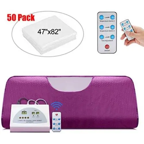 Lofan Heat Sauna Blanket Portable Personal Sauna Far-Infrared for Relaxation at Home, Purple Lofan Heat Sauna Blanket Portable Personal Sauna Far-Infrared for Relaxation at Home, Purple