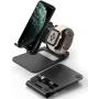 Ringke Super Folding Stand, 2 in 1 Portable Smartphone & Smartwatch Stand Compatible with Apple Watch 5, iWatch 4, iWatch 3, iWatch 2, iWatch 1, iPad Mini, Nintendo Switch