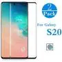 [2 Pack] HD Galaxy S20 Screen Protector [9H Hardness] [Support Fingerprint Unlock] [3D Full Edge Covered] [Case Friendly] Tempered Glass Protector Compatible with Samsung Galaxy S20