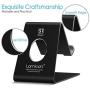 Cell Phone Stand, Lamicall Phone Stand: Cradle, Dock, Holder Compatible with iPhone 11 Pro Xs Max XR X 8 7 6 Plus and Other Android Smartphone Charging, Desk Office Accessories - Black