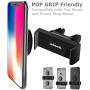 JEBSENS Car Phone Mount, CA06 Air Vent Phone Holder with Dual Clips, Compatible with iPhone Xs Max XR X SE 8 8P 7 7 Plus, Samsung Galaxy S8 Edge S9+ S10, Nexus (Black)