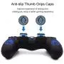 PS4 Controller Skin, BRHE Anti-Slip Grip Silicone Cover Protector Case Compatible with PS4 Slim/PS4 Pro Wireless/Wired Gamepad Controller with 2 Cat Paw Thumb Grip Caps (Blue) PS4 Controller Skin, BRHE Anti-Slip Grip Silicone Cover Protector Case Compatible with PS4 Slim/PS4 Pro Wireless/Wired Gamepad Controller with 2 Cat Paw Thumb Grip Caps (Blue)
