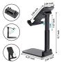 Wireless Charger, 2 in 1 Wireless Charging Station, iPhone Holder Cradle Dock for Desk, Adjustable Cell Phone Charger Stand Compatible with 11/Pro/Max/X/XR/XS Max/8 Plus, Samsung Galaxy S10/S9/S8