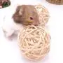 VCZONE Bunny Chew Toys, Rabbit Pet Tooth Chew Toys Organic Natural Apple Wood Grass Cake Ideal for Bunny, Chinchilla, Guinea Pigs, Hamsters Teeth Grinding