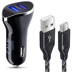 USB Car Charger Plug, USB C Cable Kit Compatible for Google Pixel 4XL 4 3a 2,Moto G8 G7 Z4 Z3 Z2,LG V60 V50 V40 V35 G8 G7 ThinQ,V30 V20 G5 G6,Stylo 4 5 6,Samsung S20 Ultral S20+ S20 S10 S9 A30 A80