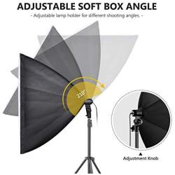 Neewer 700W Professional Photography 24x24 inches/60x60 Centimeters Softbox with E27 Socket Light Lighting Kit