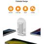 Cell Phone Stand, UXD Adjustable Phone Stand for Desk, Foldable Tablet Stand Holder Compatible with iPhone 11 Pro Max X XR XS SE Samsung Galaxy S20+ S20 S10+ S10 iPad Pro/Air/Mini (White)