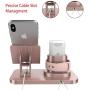 Fingic 3 in 1 Charging Stand for iWatch Series 5/4/3/2/1, Universal Desktop Stand Holder Station for Airpods 2/1,Apple Watch,iPhone 11 Xs Max XR X 8 7 Plus 6s Android Smartphone iPad Tablet, Rose Gold