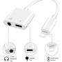 Headphone Adapter for iPhone 11 pro 3.5mm Jack Car Charger AUX Converter Splitter Charge & Audio Adapters Cables 2 in 1 for iPhone 11/11 Pro/8/8Plus/7/7Plus/X/10/Xs/Xs Max Compatible All iOS Systems