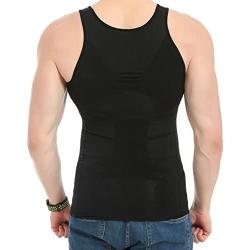 JQ JQAMAZING Mens Slimming Body Shaper Vest Abdomen Slim Shirt Compression Tank Shaperwear