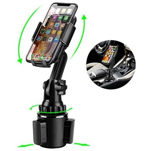 Car Cup Holder Phone Mount, Cell Phone Holder for Car Golf Cart Cradle with Upgraded Cup Base for iPhone 11 Pro/XR/XS Max/X/8/7 Plus/6s/ for Samsung S10/Note 9/S8 Plus/S7,GPS
