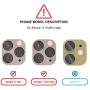 Camera Lens Protector for iPhone 11 Pro/Pro Max,Real Tempered Glass HD Clear Camera Lens Screen Cover Case for iPhone 11 Pro/Pro Max,9H Hardness Anti-Scratch Camera Screen Protective Lens Film (Gold)