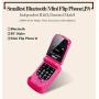 LONG-CZ J9 World Mini Smallest Flip Mobile Phone Unlocked (Black)