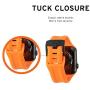 URBAN ARMOR GEAR UAG Compatible with Apple Watch 44mm 42mm Series 5/4/3/2/1 Silicone Band Scout [Orange] Slim Adjustable Waterproof Sporty Replacement Watch Strap