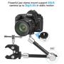 11" Adjustable Robust Articulating Friction Magic Arm , DSLR / Mirrorless / Action Camera / Camcorder / Smartphone / LCD Monitor Video Vlog Rig w/ Clamp Holder Mounts Kit fit for GoPro iPhone Arlo etc