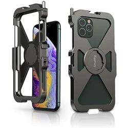 SmallRig Aluminum Video Cage, Smartphone Video Rig Mobile Cage with 1/4 Threads and Cold Shoes for iPhone 11 Pro for Phone Photography, Film Making, and Vlog - CPA2471