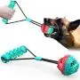n / a Dog Chew Toys, 2 in1 Interactive Toy Teething Cleaner Toothbrush Treat Ball Sticks for Small Pet Puppy Chewers Fun Chase