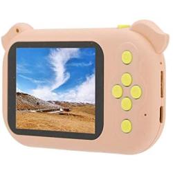 Mini Digital Camera for Kids Rechargeable Photo/Video Action Camcorder 8MP 1080P with 2.4 Inch HD Screen Support TF Card Three Consecutive Shots for Boys Girls Birthday (Pink)