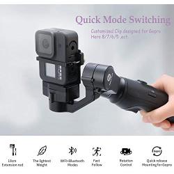 3-Axis Action Camera Gimbal Stabilizer for GoPro Hero 8/7/6/5, WiFi Connection, Handheld Gimbal Selfie Stick for SJCAM YI-CAM, 18cm Extendable Pole Portrait Mode with Tripod FeiyuTech Vimble 2A