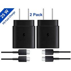 Samsung USB-C Super Fast Charging Wall Charger-25W PD Charger Adapter with Type-C Cable(5ft) for Samsung Galaxy Note10/ Note10+/ S10/ S9/ S8, iPad pro 2018, Google Pixel 4/Pixel 3/Pixel and More