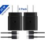 Samsung USB-C Super Fast Charging Wall Charger-25W PD Charger Adapter with Type-C Cable(5ft) for Samsung Galaxy Note10/ Note10+/ S10/ S9/ S8, iPad pro 2018, Google Pixel 4/Pixel 3/Pixel and More