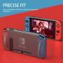 E-Began Protective Soft TPU Case for Nintendo Switch, Ultra Slim Thin [Anti-Scratch] with Ergonomic Grip Design, Light Weight Shockproof Cover Case -Clear