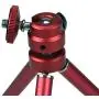 Lightweight Mini Webcam Tripod for Logitech Webcam C920 C922 Small Camera Tripod Mount Cell Phone Holder Stand (Red)