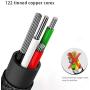 USB C Charging Cable Fast Charge USB to USB C Nylon Braided Fast Charging Sync Cord for Mobile Phones, Compatible Samsung Galaxy S10e S9 S8 Plus,Note 9 8, LG G7 V30S V35 THINQ V30 G6 -2 PACK Red