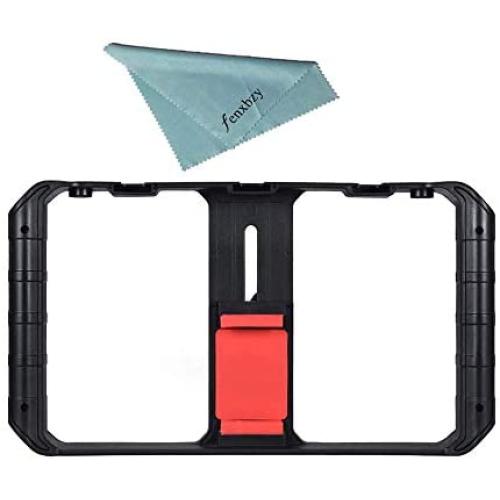 Ulanzi Universal Smartphone Tripod Adapter Cell Phone Holder Mount Adapter Adjustable Clamp for iPhone, Samsung, and Most Smartphones (Ulanzi U-Rig Pro)