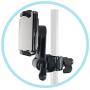 AccessoryBasics Music Boom Mic Microphone Stand Smartphone Mount w/360° Swivel Adjust Holder for Apple iPhone 11 Pro XR XS MAX X SE Samsung Galaxy S20 S10 12 Phones (Zoom Video Compatible)