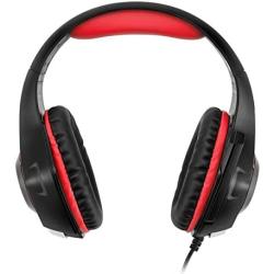 Gaming Headset, GM-1 Bass Enhanced Headphone for Playstation PS4 PSP Xbox One Tablet iOS iPad Smartphone Free Adapter Cable for PC with Mic Noise Cancelling Black Red