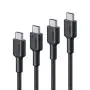 AUKEY USB C to C Cable 60W 4-Pack (1ft, 3.3ft, 6.6ft, 10ft) Braided Nylon Fast Charging Cable for Samsung Galaxy Note10 / S20 / S10 / S9, Google Pixel 4/3, LG V30 / V20 / G6 and Nintendo Switch AUKEY USB C to C Cable 60W 4-Pack (1ft, 3.3ft, 6.6ft, 10ft) Braided Nylon Fast Charging Cable for Samsung Galaxy Note10 / S20 / S10 / S9, Google Pixel 4/3, LG V30 / V20 / G6 and Nintendo Switch