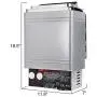 VEVOR Sauna Heater 2KW Dry Steam Bath Stove 110V-120V with Internal Controller for Max.105.9 Cubic Feet Home Hotel Spa Shower VEVOR Sauna Heater 2KW Dry Steam Bath Stove 110V-120V with Internal Controller for Max.105.9 Cubic Feet Home Hotel Spa Shower