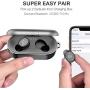 TOZO T10 Bluetooth 5.0 Wireless Earbuds with Wireless Charging Case IPX8 Waterproof TWS Stereo Headphones in Ear Built in Mic Headset Premium Sound with Deep Bass for Sport Black(Renewed)