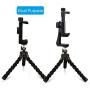 Phone Tripod Mount for iPhone with Remote 360° Rotation Smartphone Holder Phone Adapter Clip Compatible with iPhone 11 Pro Xs Max XR X 8 7 6 6s Plus Samsung Nexus