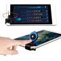 Sylvialuca Mobile Phone Joystick 180°Flip Mini Touch Screen Joystick Universal Clip On Clamp for Phone Tablet Arcade Game Joystick