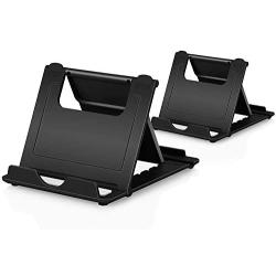 Phone Stand, 2Pack Cellphone Holder Tablet(4-7.9")stands Foldable Multi-angle for desk lightweight Desktop Dock Cradle Compatible for iPhone Xs Max XR 8 Plus 6 7 6S X 5 Samsung Galaxy S10 S9 S8 S7 Edg